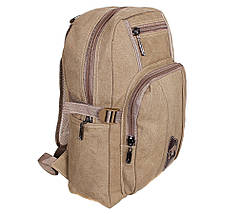 Рюкзак текстильний чоловічий Dovhani 303333-1227Beige Бежевий, фото 4