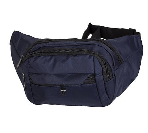 Текстильна Сумка на пояс Dovhani Q003-8DBLUE1-555 Темно-Синя, фото 1