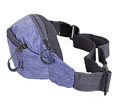 Текстильна Сумка на пояс Dovhani Y302-21JBLUE1-555 Обманчево-Синя, фото 5