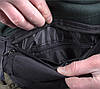 Текстильна Сумка на пояс Dovhani Y319-10Black1-555 Чорна, фото 10
