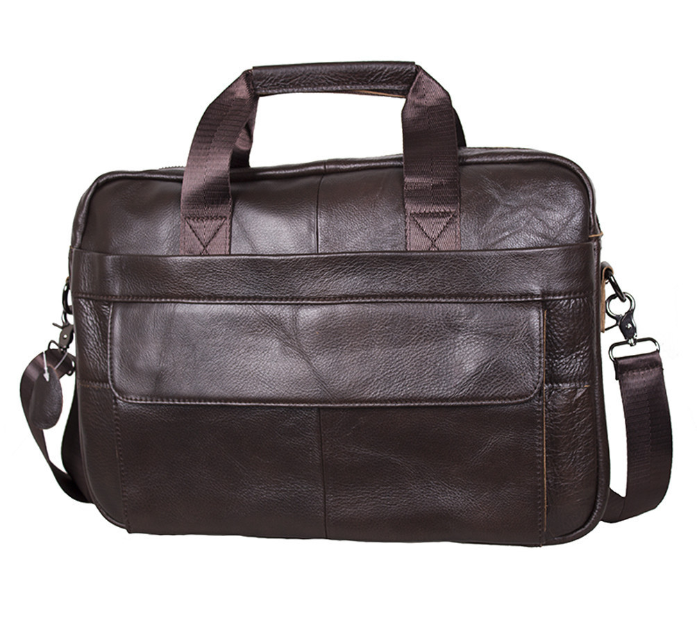 Чоловіча шкіряна сумка Dovhani GR009DBROWN-111 Коричнева