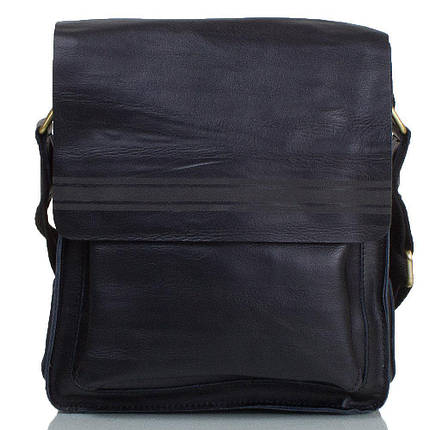 Чоловіча Шкіряна Сумка Bally 8945-2222 Dovhani Чорна 25х23х6см, фото 1