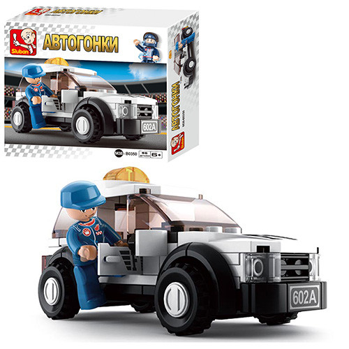 Конструктор машинка 96 деталей Автоперегони SLUBAN M38-B0350, фото 1