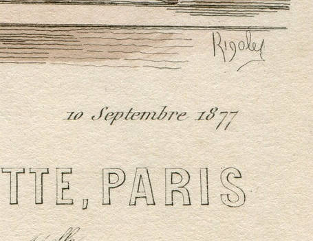 Гравюра  Моды Парижа 1877 год, фото 2