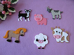 Домашні тварини з фетру (набір)