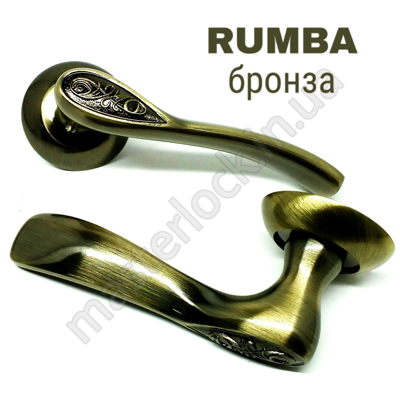 Ручка PUNTO роздільна RUMBA TL ABG-6 зелена бронза