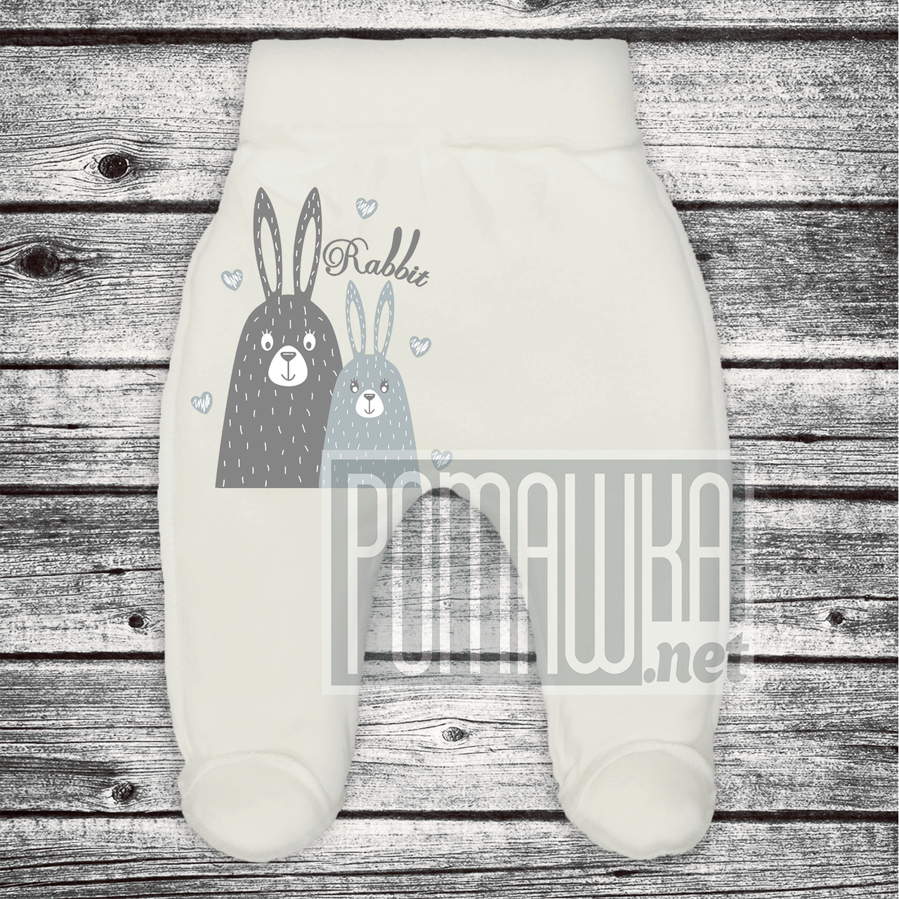 Бавовняні дитячі євро повзунки р 56 0-1 місяць для новонароджених малюків зовнішні шви КУЛІР 3166 Бежевий В, фото 1