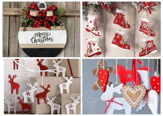 igrushki iz faneri novogodnie derevznnie ukrashenija