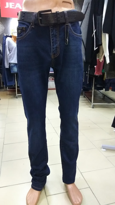 Джинсы Resalsa мужские на флисе с ремнем 29р, фото 1