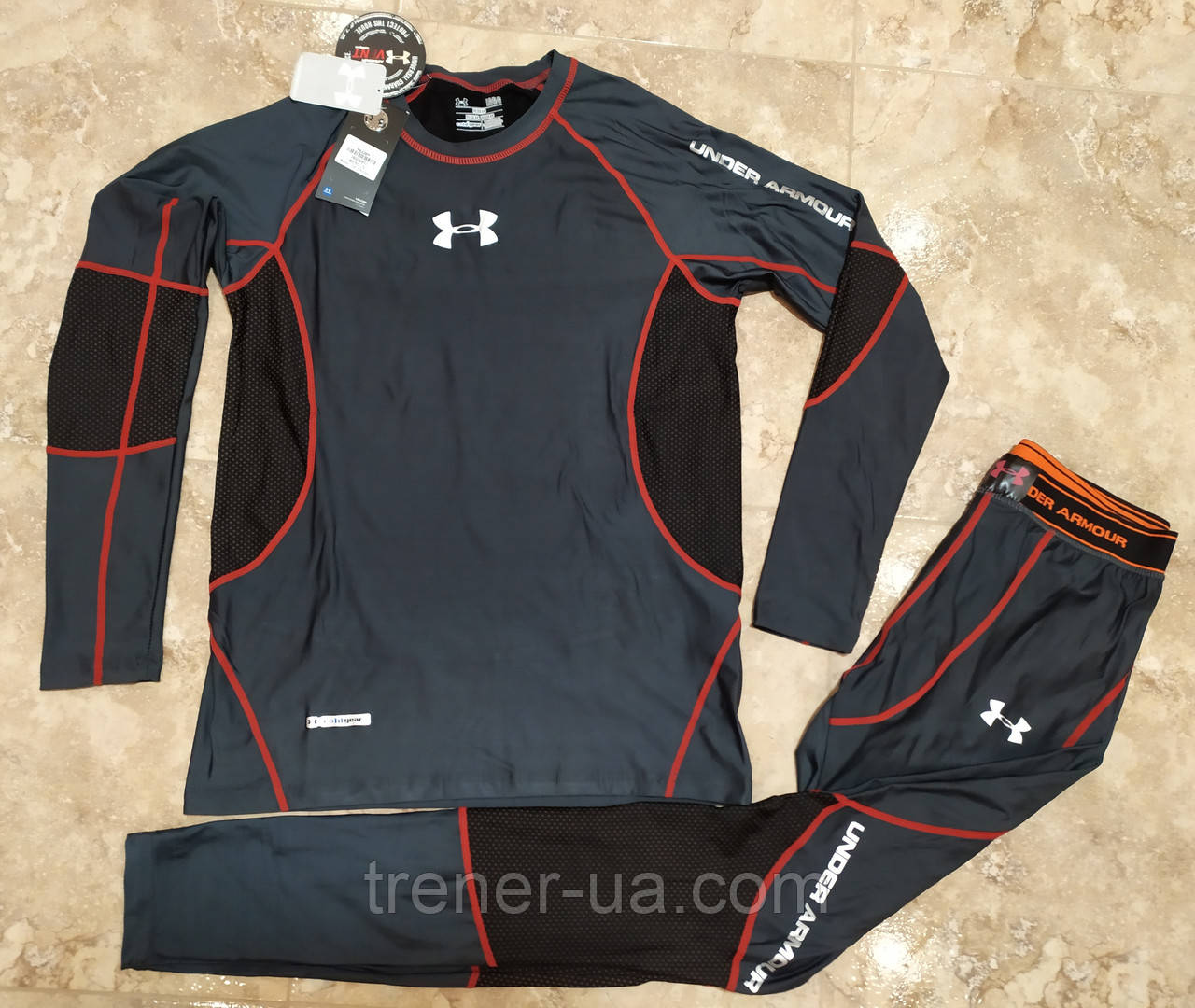 Термобілизна чоловіча на холодну погоду в стилі Under Armour/термобілизна доросла активна/термобілизна лижна