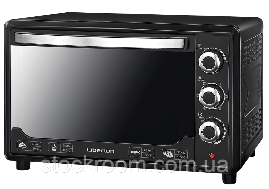 Електродуховка Liberton LEO 480 black mirorr