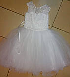 Бальна біле плаття для дівчинки 4 - 6 років, фото 2