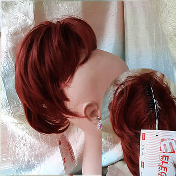 Хвіст шиньон каскад на крабі яскраво-мідний L22A- R35