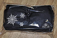 Муфты перчатки для санок, коляски, велосипеда на овчинке муфта общие для двух рук крепкие чёрный цвет