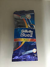 Станок для гоління GILLETTE Blue 2 Plus одноразовий 5 шт