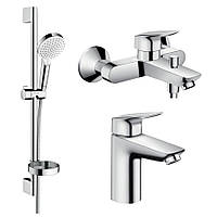 Набор смесителей для ванны Hansgrohe Logis 1082019 (71100000+71400000+26553400)