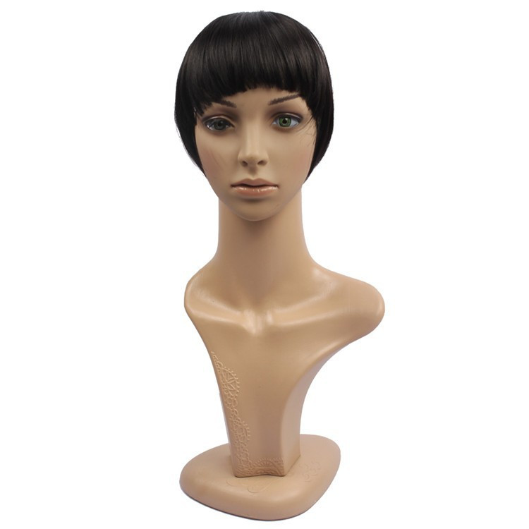 Накладна челка з натурального волосся. Колір #01 Чорний, фото 1