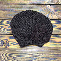 Тепла модна красива в'язана жіноча шапка SWIETLANA Kamea