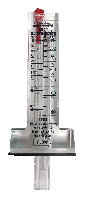 Флоуметр (Ротаметр) - механический прибор для измерения объемного расхода жидкости диаметр 90 мм/15-66 m3/ч