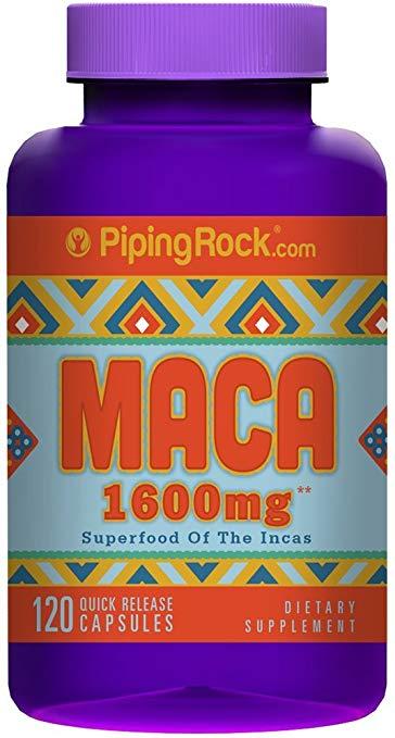 PipingRock Maca 1600 mg 120 caps