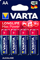 Батарейка щелочная Varta Longlife Max Power, LR06 / AA alkaline BL1*4шт