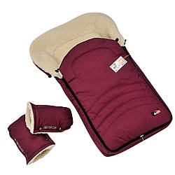 Конверт-чохол «Кідс Макс + рукавиці» (бордовий)