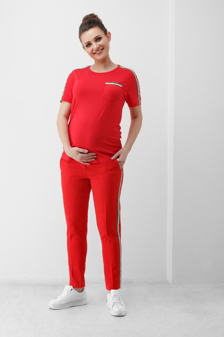 Спортивні штани з лампасами для вагітних 1818 0629