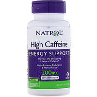 High Caffeine 200 mg Natrol, 100 таблеток