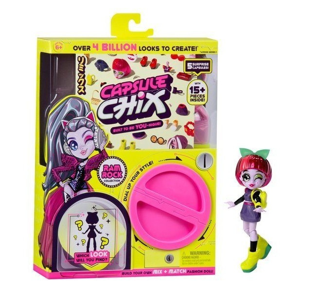 Лялька Capsule Chix Ram Rock Collection сюрприз Капсул Чікс рем рок