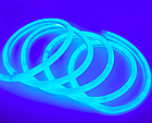 Світлодіодна стрічка Led гнучкий неон 6 Вт 120 LED/м, 220 В IP65 круглий 360°, синій, фото 2