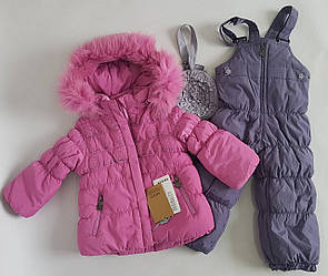 Зимова куртка дитяча тканини холлофайбер з напівкомбінезоном в комплекті