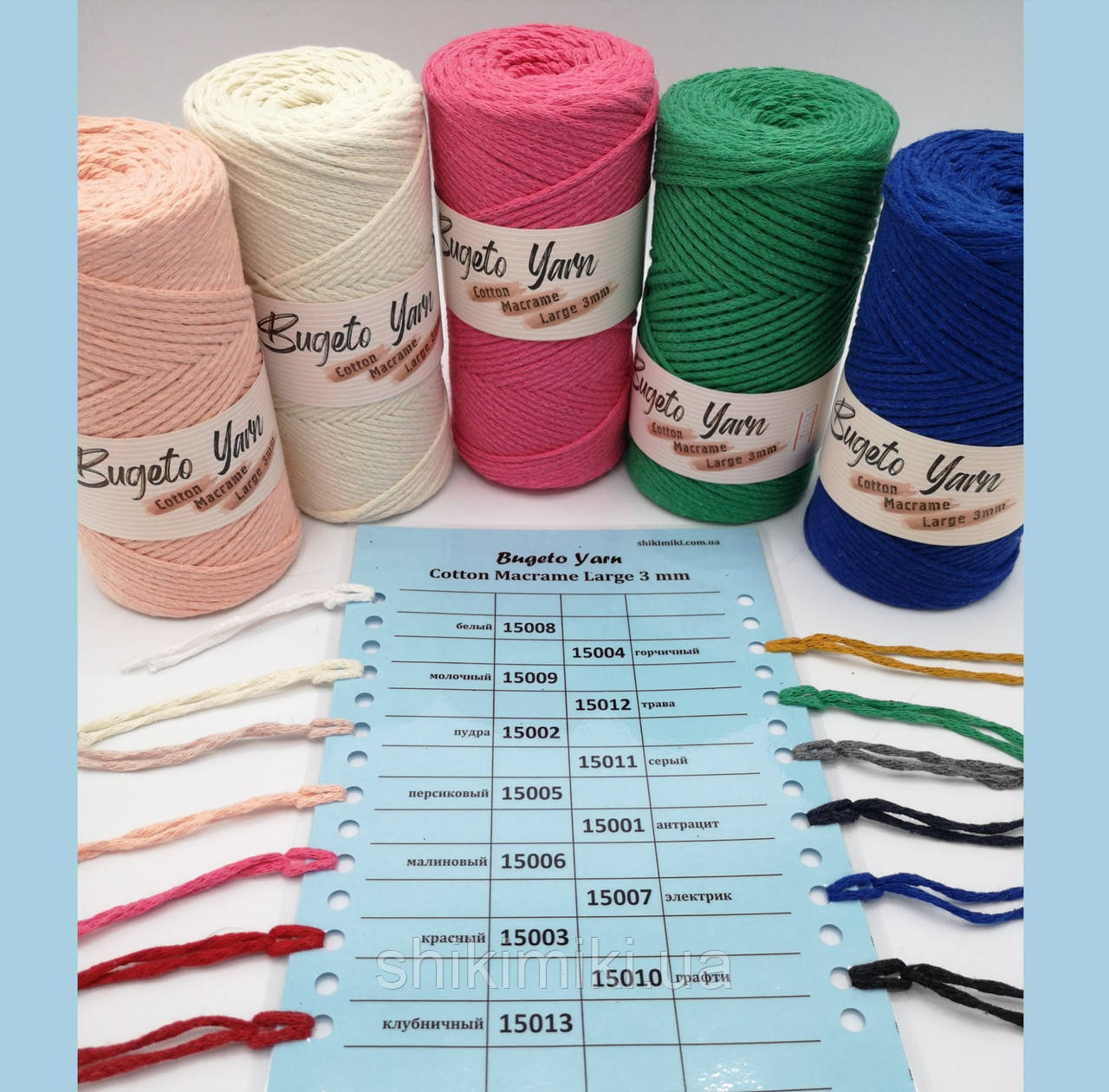 Палітра шнурів Bugeto Yarn