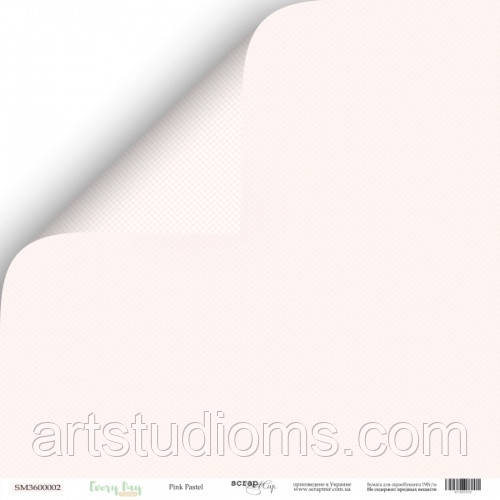 Аркуш двостороннього паперу 30x30 від Scrapmir Pink Pastel з колекції Every Day