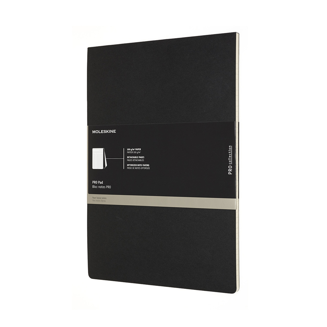 Блокнот Moleskine PRO Pad А4 (21x29,7 см) 96 сторінок в лінію Чорний (8051272891560)