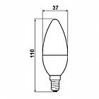 Світлодіодна лампа Biom BT-549 C37 4W E14 3000 К матова, фото 5