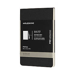 Блокнот Moleskine PRO Pad кишеньковий (9x14 см) 96 сторінок в лінію Чорний (8058647620909)