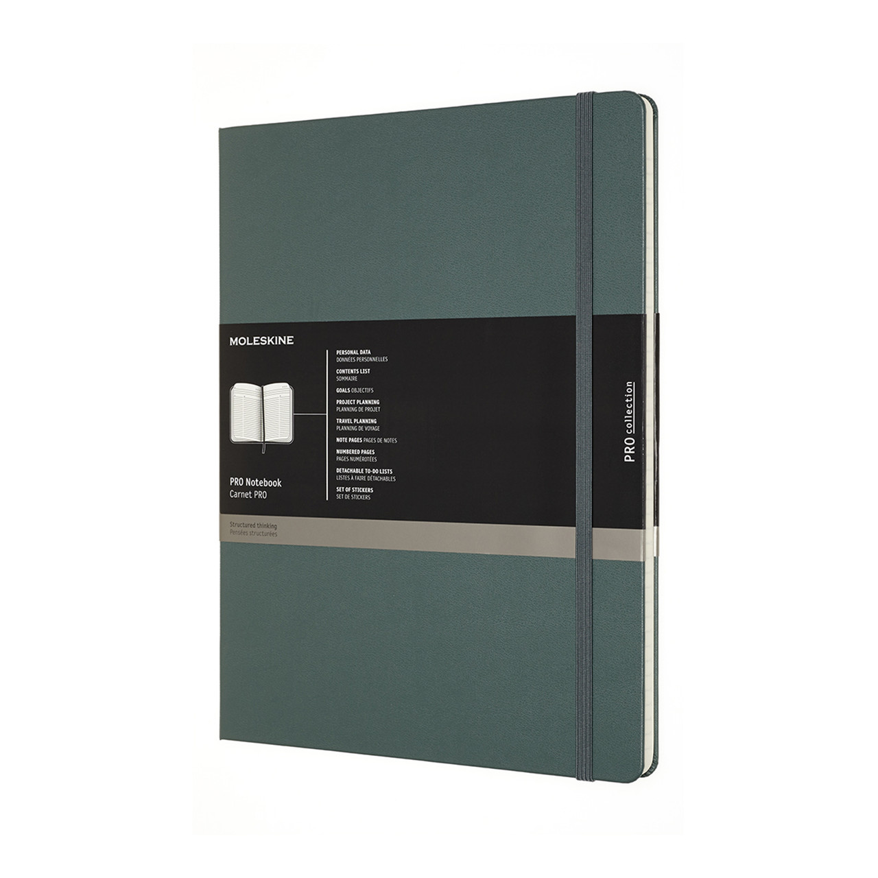 Блокнот Moleskine PRO XXL 21,6x28 см 192 сторінки в лінію Лісовий Зелений (8058647620862)