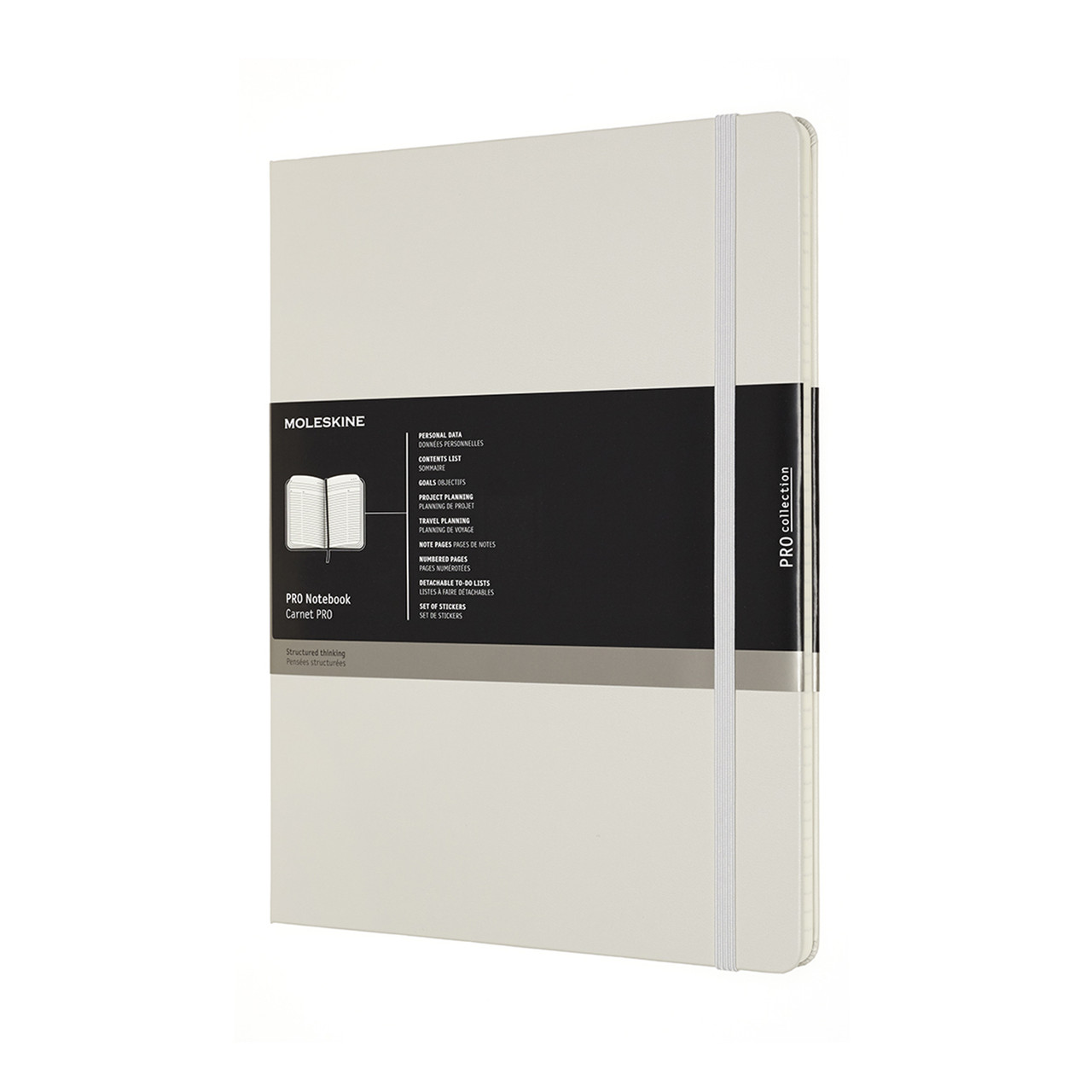 Блокнот Moleskine PRO Недатований XXL 21,6x28 см 192 сторінки в лінію Сірий (8058647620879), фото 1