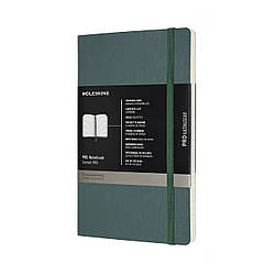 Блокнот Moleskine PRO середній 13х21 см 192 сторінки в лінію Лісовий Зелений М'яка обкладинка