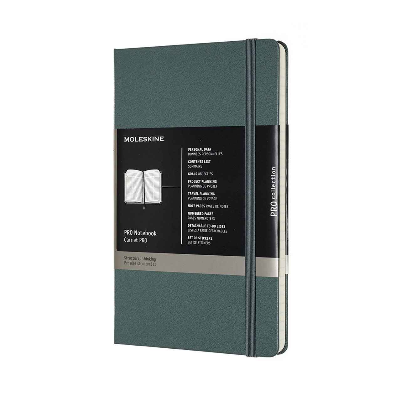 Блокнот Moleskine PRO середній 13х21 см 240 сторінок в лінію Лісовий Зелений (8058647620763)
