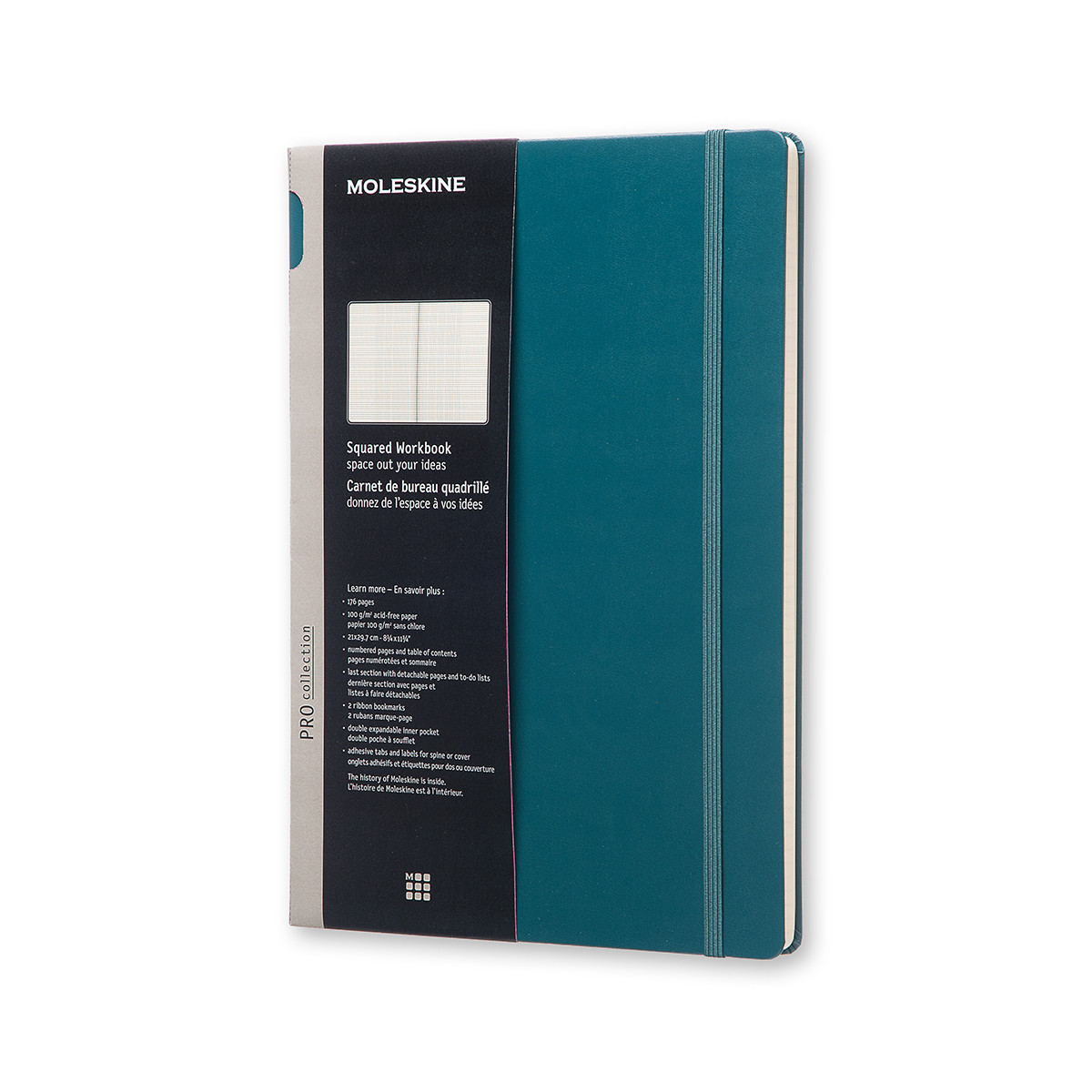 Блокнот Moleskine Workbook А4 (21x29,7 см) 176 сторінок в клітинку Шавлія (8051272891553)