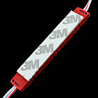 Світлодіодний модуль BRT M2 5630-3 led R 1,2W, 12 В, IP65 червоний закритий з лінзою, фото 4