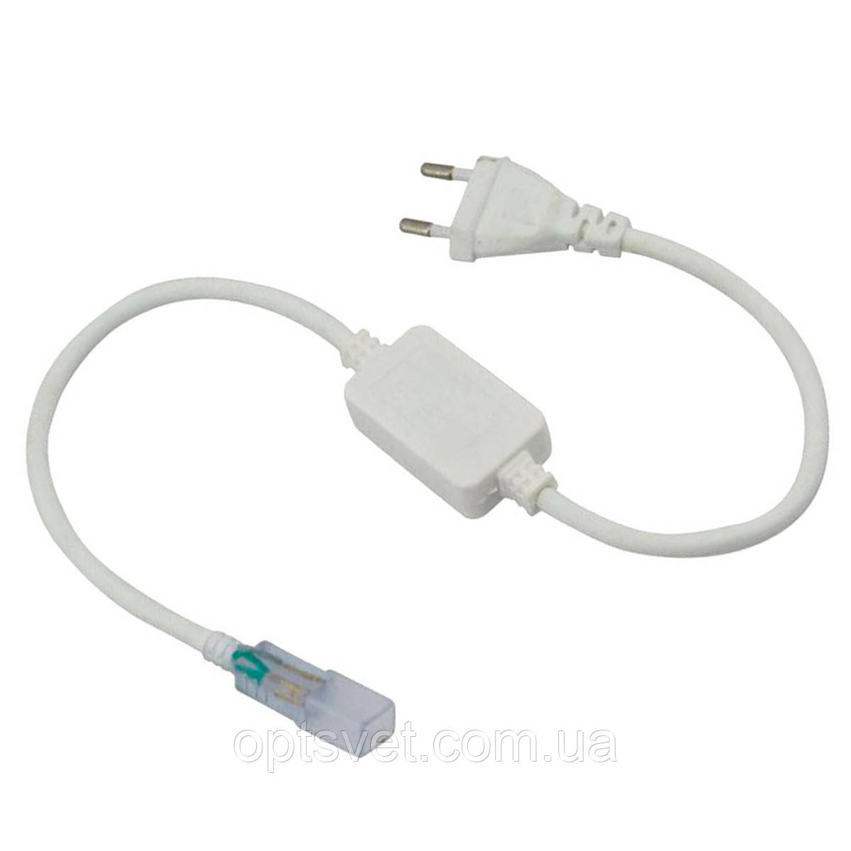 Кабель живлення для стрічки NEON 220 В 8*16 mm IP65 15 А max 100m, фото 1