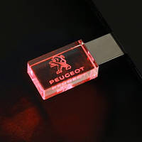 Флешка з логотипом Peugeot Пежо 64 Гб