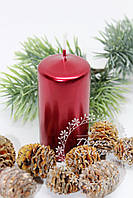 Темно-червона свічка для декору, 5,5 см