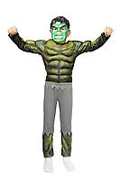 Костюм супер героя "Халк" с мускулами детский костюм на карнавал маскарад костюм героя Марвел
