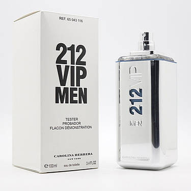 Тестер. Чоловіча туалетна вода Carolina Herrera 212 VIP Men (Кароліна Эерерра 212 Віп Мен) 100 мл, фото 1