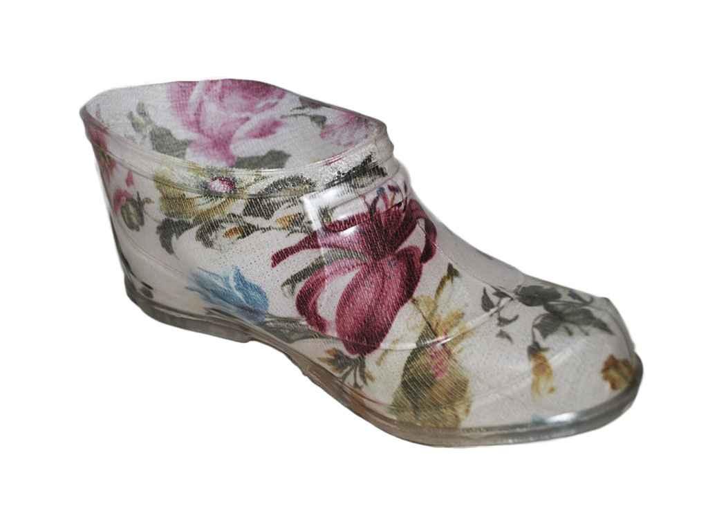 Калоші садові (силікон) жіночі, з малюнком Асорті 36р. ТМ MEGA, фото 1