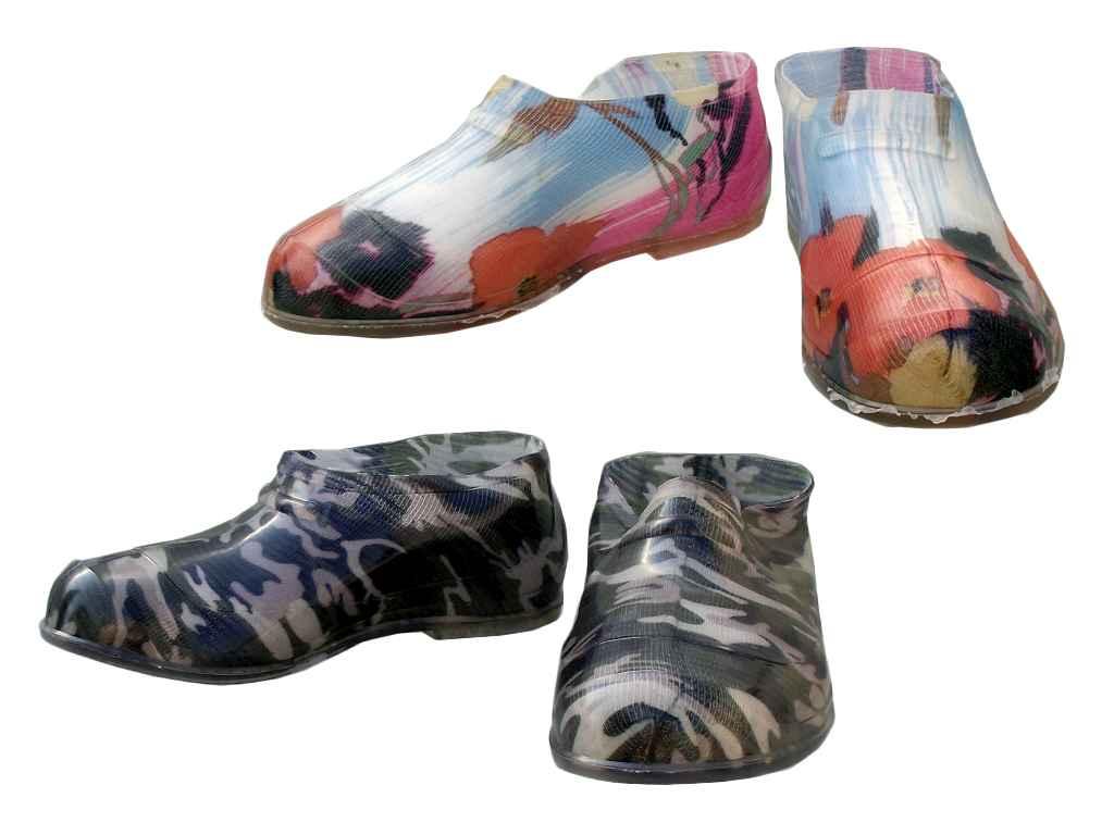 Калоші садові (силікон) жіночі, з малюнком Асорті 38р. ТМ MEGA, фото 1