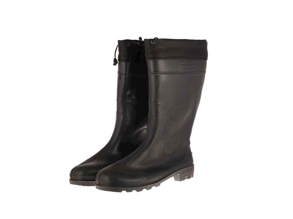 Чоботи гумові чол. з повстяною вставкою на шнурку, чорні 43р ТМ VERONA, фото 1